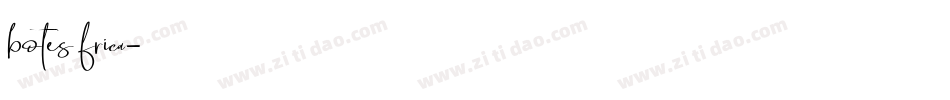 botes frica字体转换